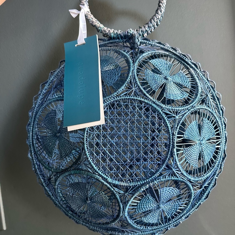 NWT Blue Woven Clutch by Guadalupe Design